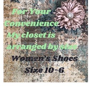 Women’s Shoes Sized From 10 to Size 6